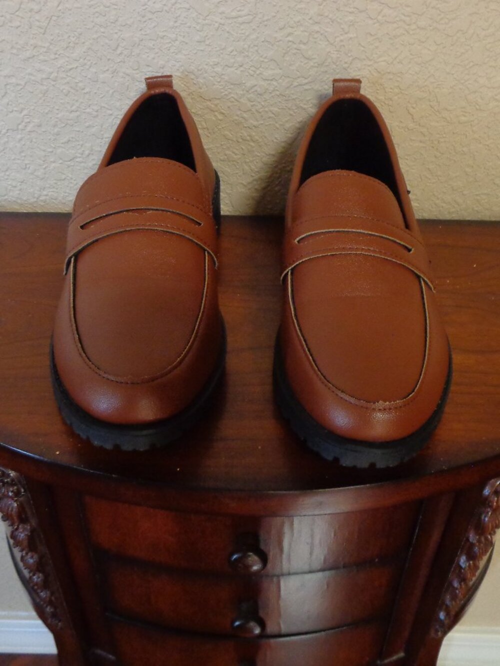Womens sz 9 brown loafers (41)